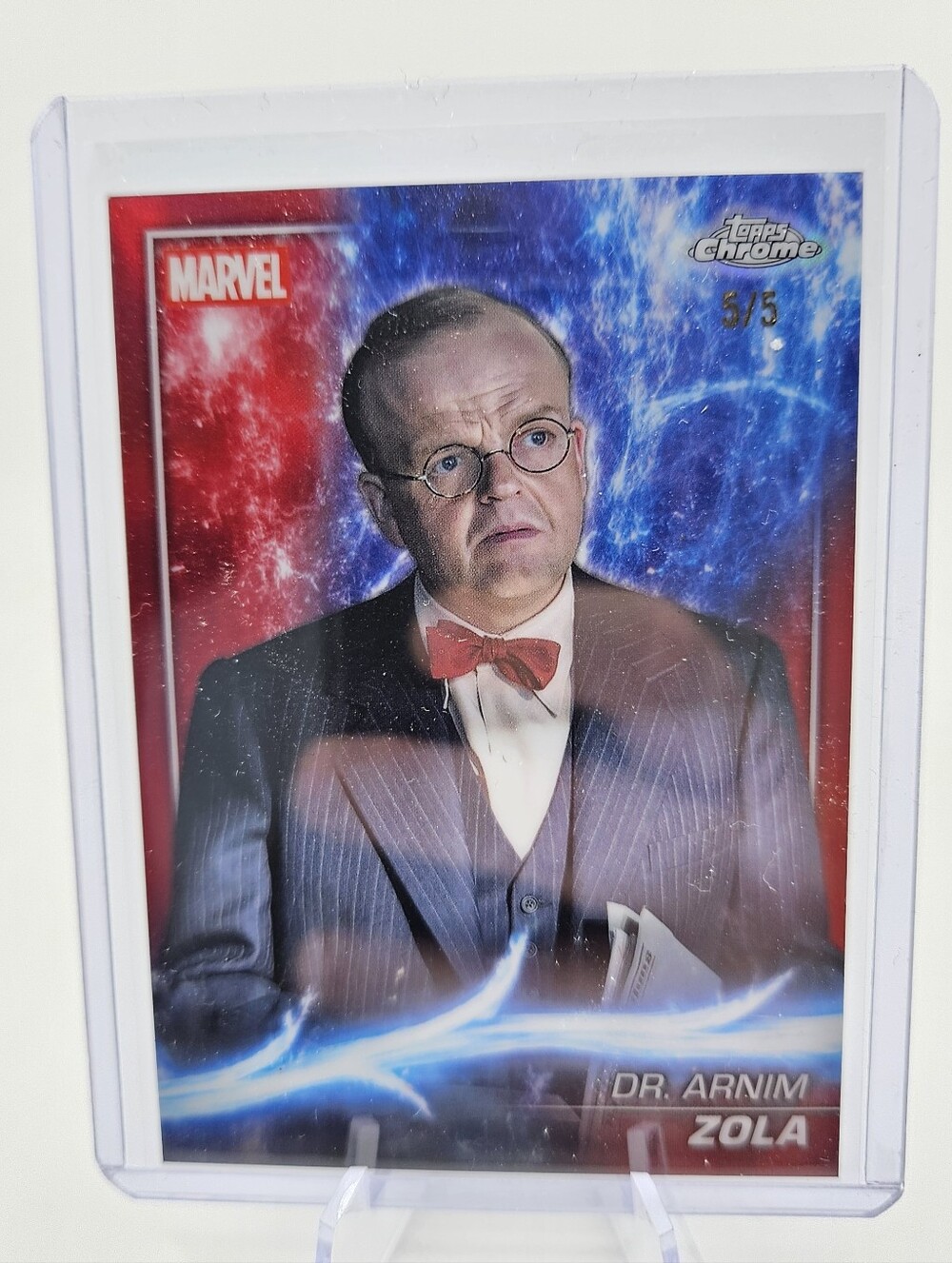 2025 Topps Chrome Marvel Dr. Arnim Zola 5/5 Ultra Rare Trading Card